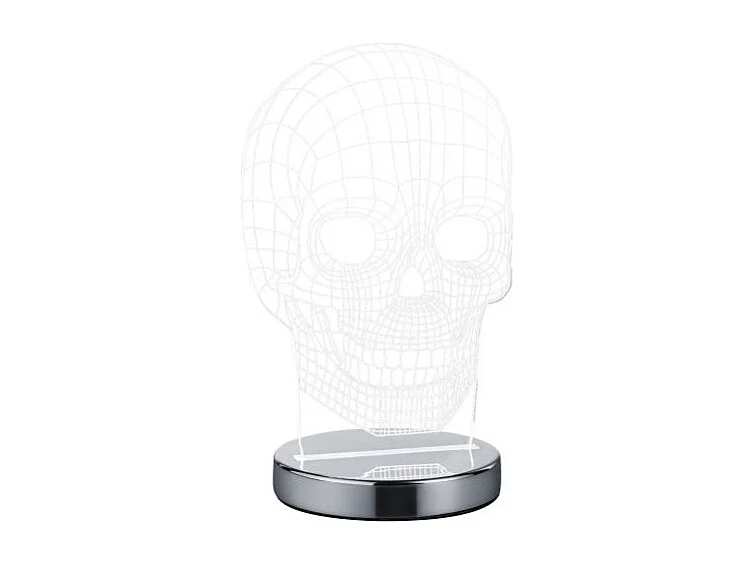 Lampe à poser 7W transparent Skull