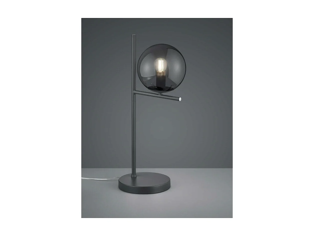 Lampe de table Pure, Métal, Gris