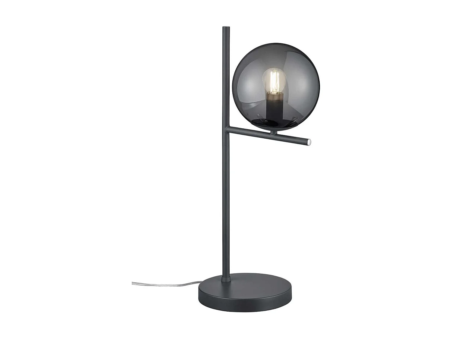 Lampe de table Pure, Métal, Gris