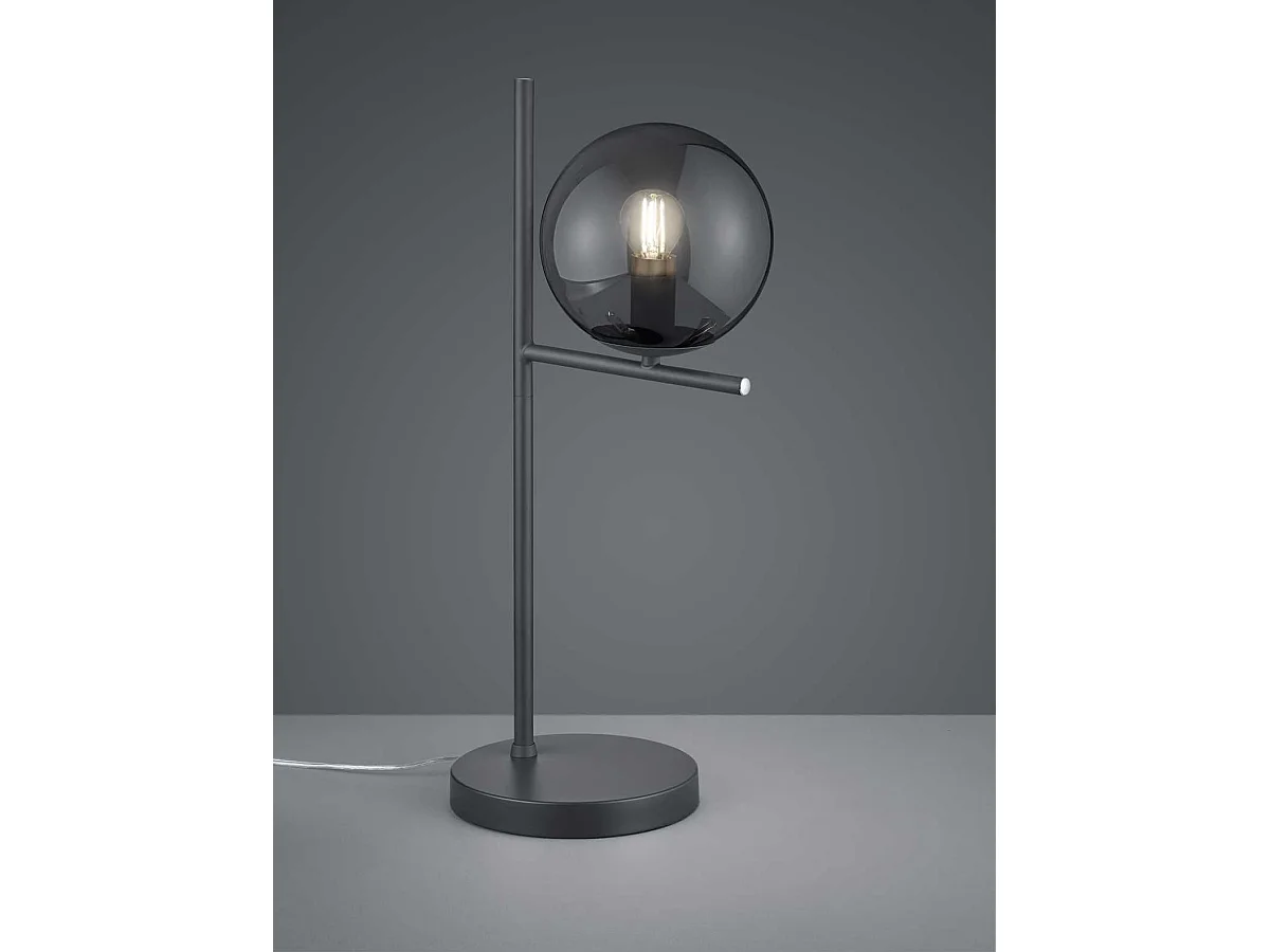 Lampe de table Pure, Métal, Gris