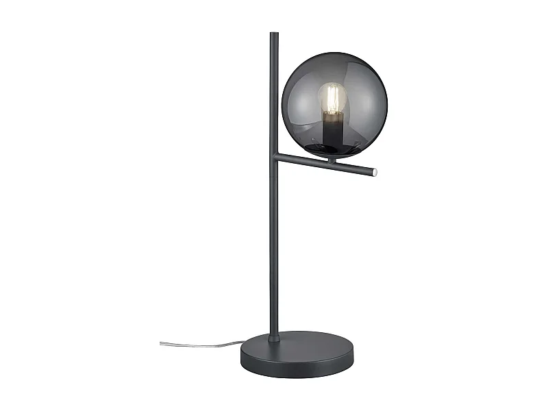 Lampe de table Pure, Métal, Gris