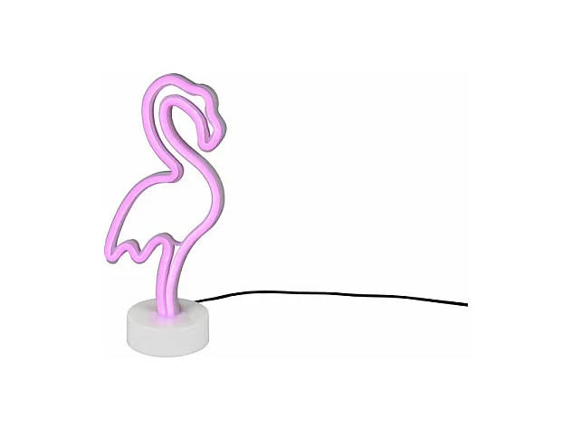 Lampe fun effet néon Flamingo