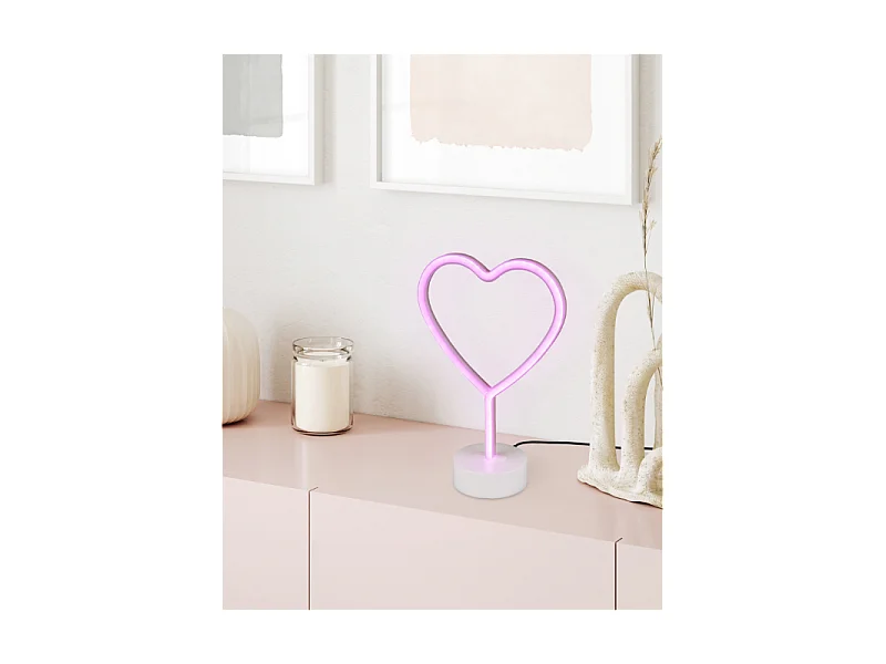 Lampe fun effet néon coeur