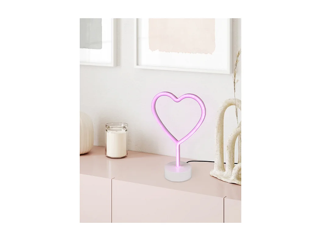 Lampe fun effet néon coeur