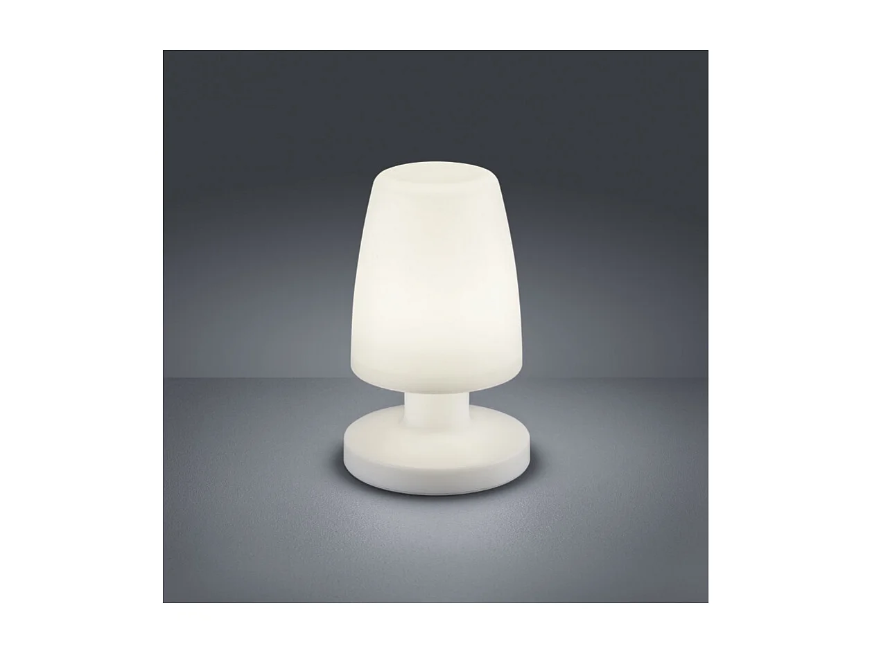 Lampe design Dora, Plastique, Blanc