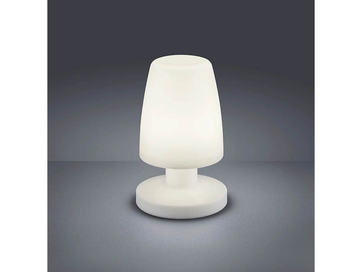 Lampe design Dora, Plastique, Blanc