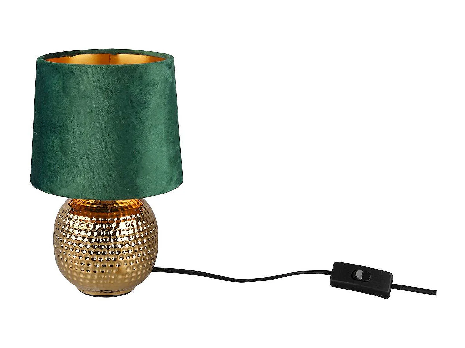 Lampada da tavolo, ceramica, oro, 16x26x16 cm, Sophia