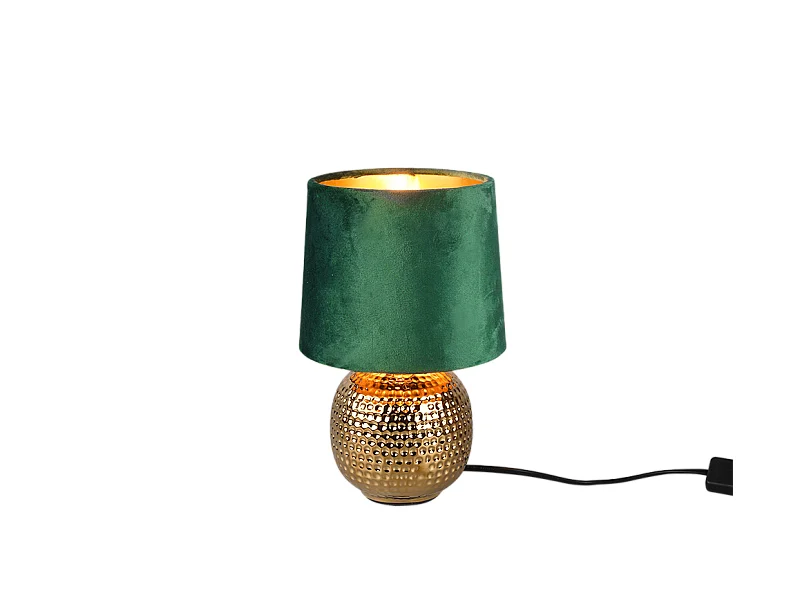 Lampada da tavolo, ceramica, oro, 16x26x16 cm, Sophia