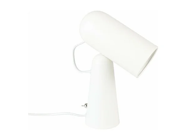 Lampe de table Nico, Métal, Blanc