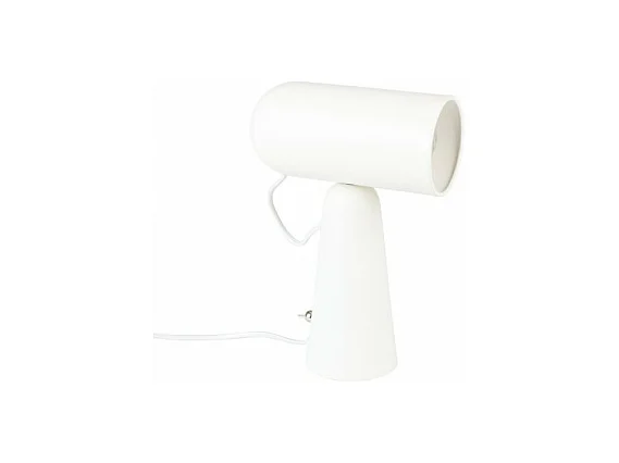 Lampe de table Nico, Métal, Blanc