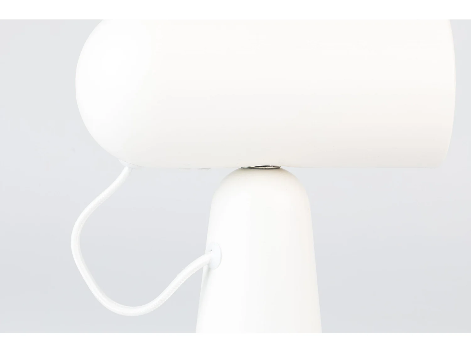 Lampe de table Nico, Métal, Blanc