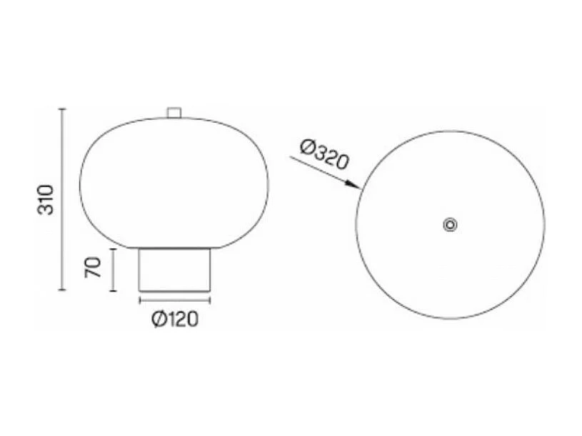 Lampe design Ilargi 32 cm