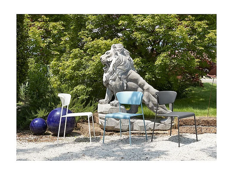 Lot deux chaises outdoor indoor Lisa