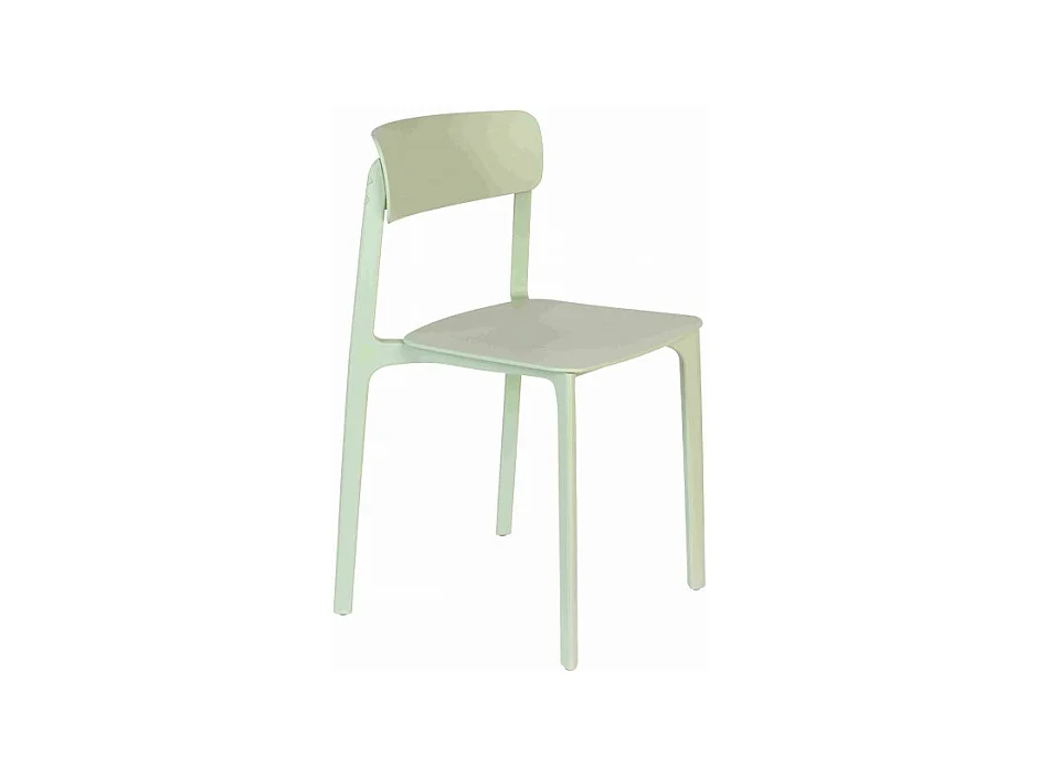Lot de 4 chaises en polypropylène Clive