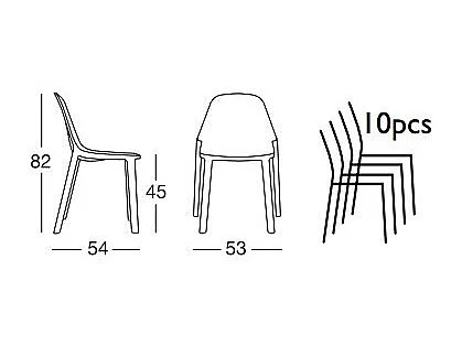 Chaise PIU interieur et exterieur
