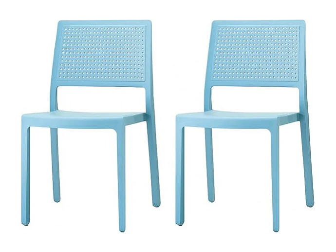 Lot de 2 chaises design EMI pour intérieur ou extérieur - Scab