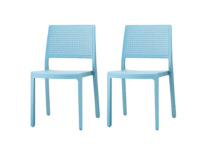 Lot de 2 chaises design EMI pour intérieur ou extérieur - Scab