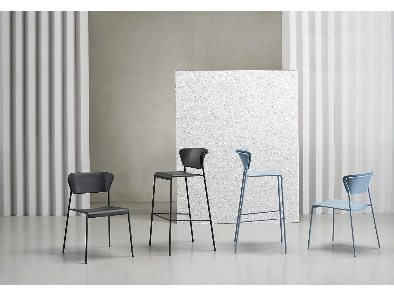 Lot deux chaises outdoor indoor Lisa