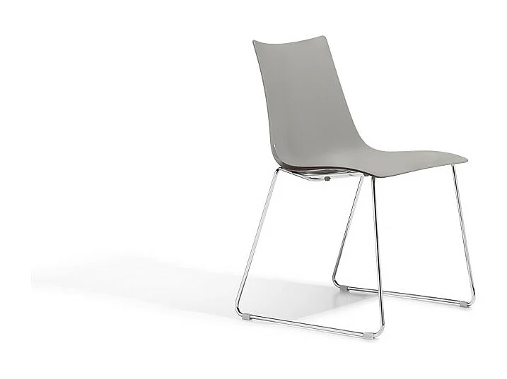 Lot de 2 chaises Zebra avec pied luge par Scab