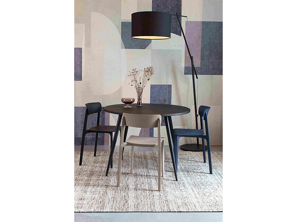 Lot de 4 chaises en polypropylène Clive