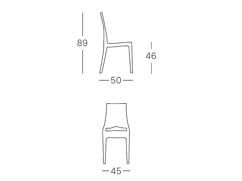 Chaise design GLENDA - Vendu à l'unité - déco