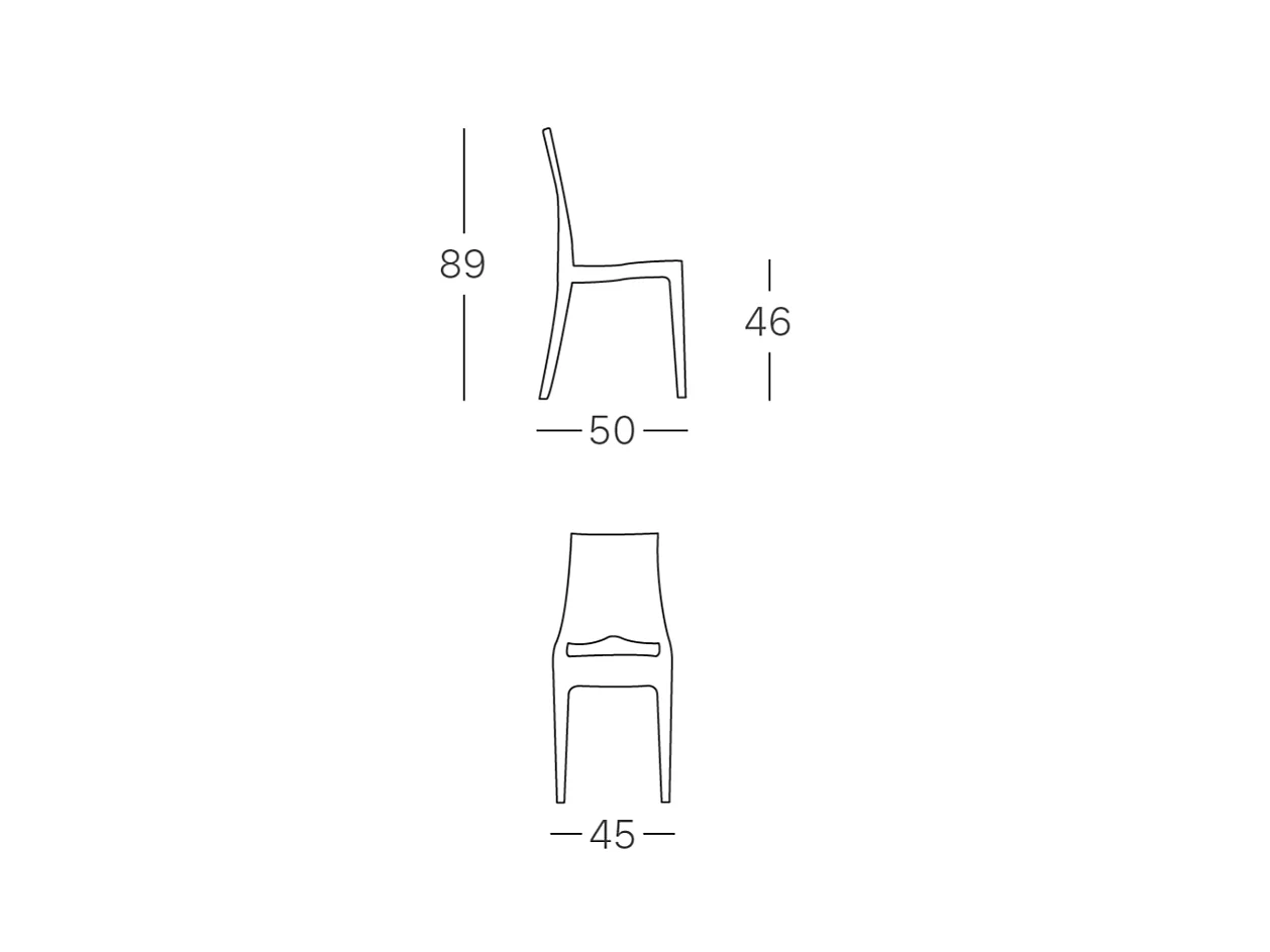 Chaise design GLENDA - Vendu à l'unité - déco