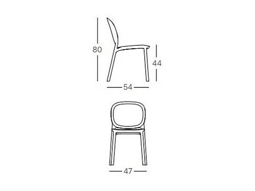 Chaise indoor / outdoor lot de 2 Hug