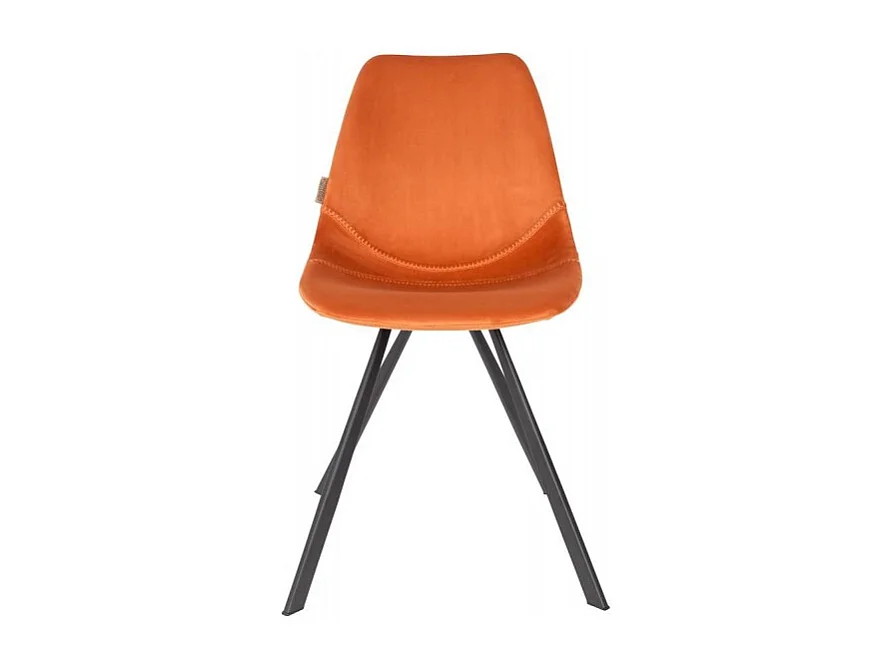 2 chaises Franky en velours - Dutchbone