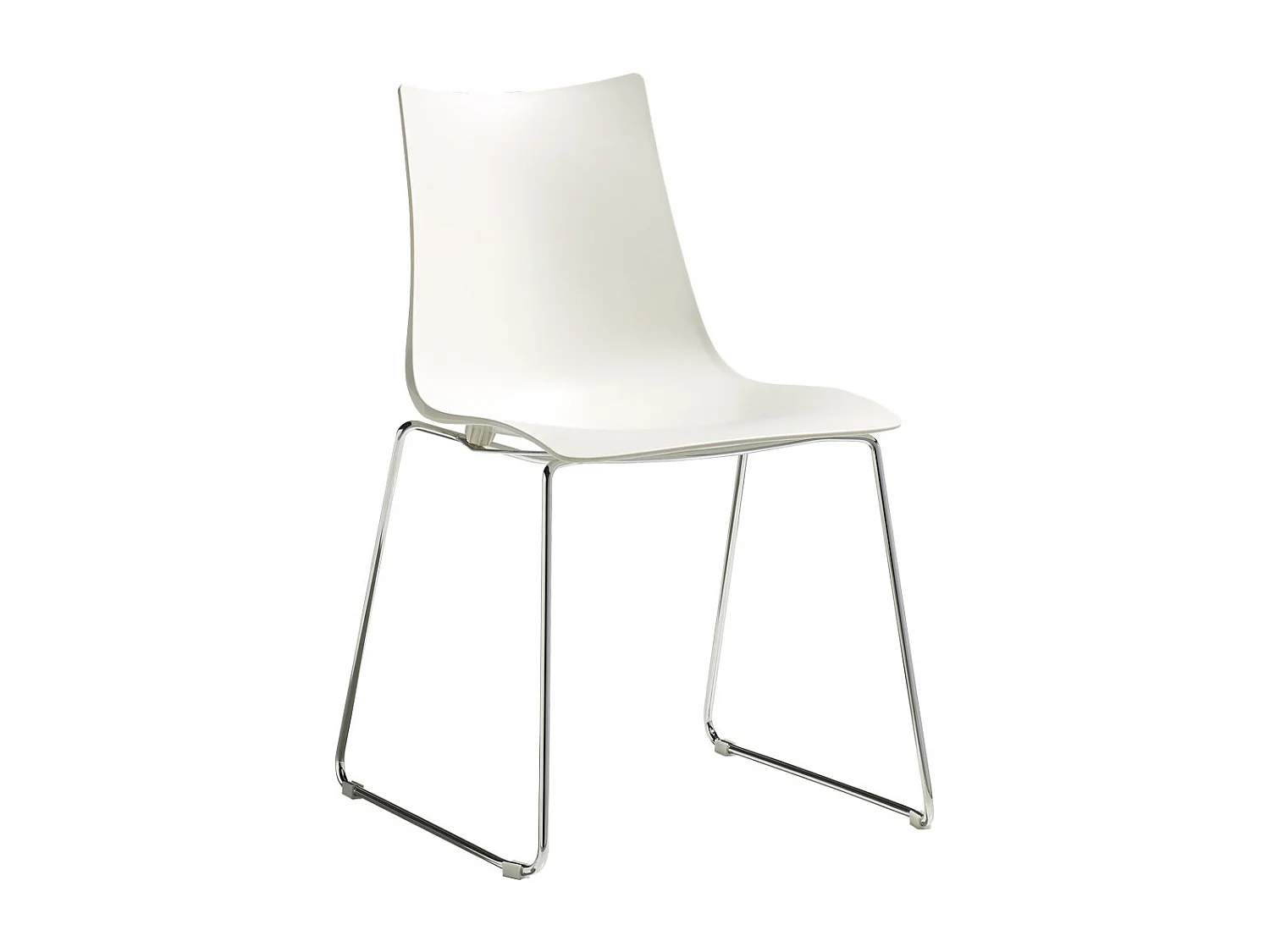 Lot de 2 chaises Zebra avec pied luge par Scab