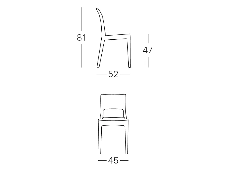 Chaise design - ISY ANTISHOCK - deco scab
