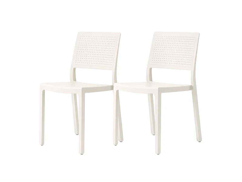 Lot de 2 chaises design EMI pour intérieur ou extérieur - Scab