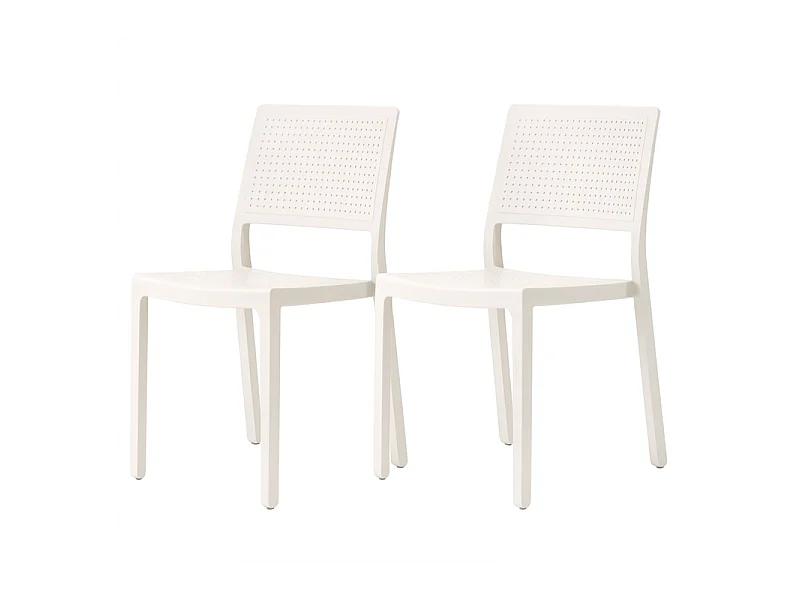 Lot de 2 chaises design EMI pour intérieur ou extérieur - Scab