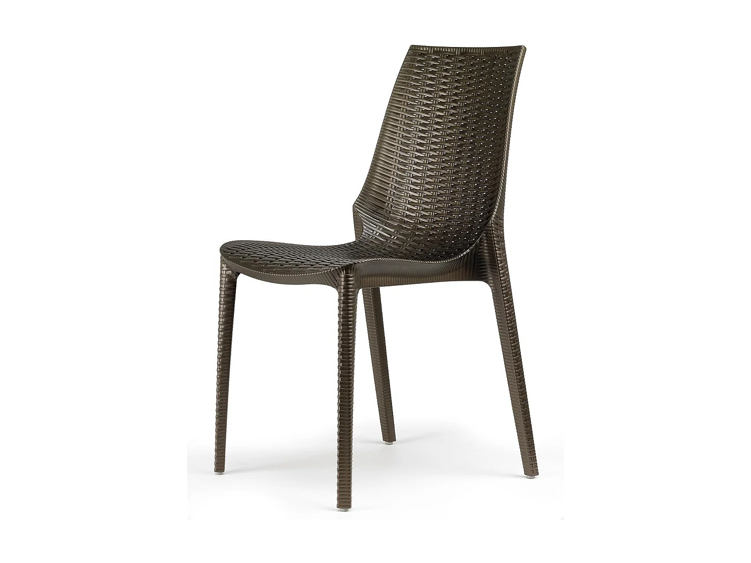 Chaise tressée style rotin design - LUCREZIA