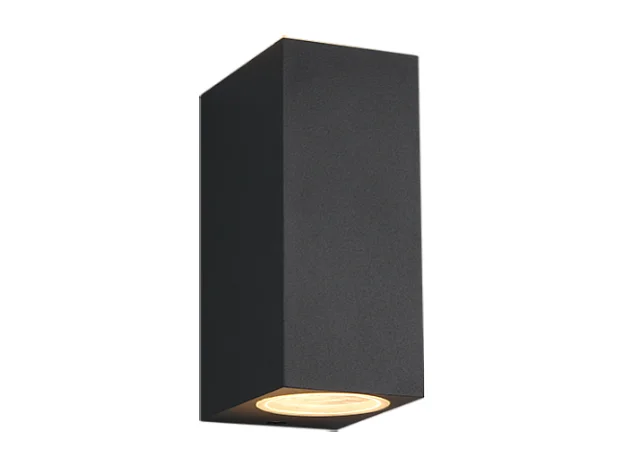 Applique da esterno 2 luci, alluminio, antracite, 6,9x15x9,2 cm, Roya