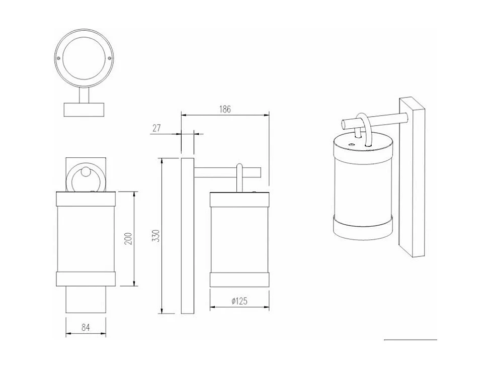 Applique d'exterieur Sambesi