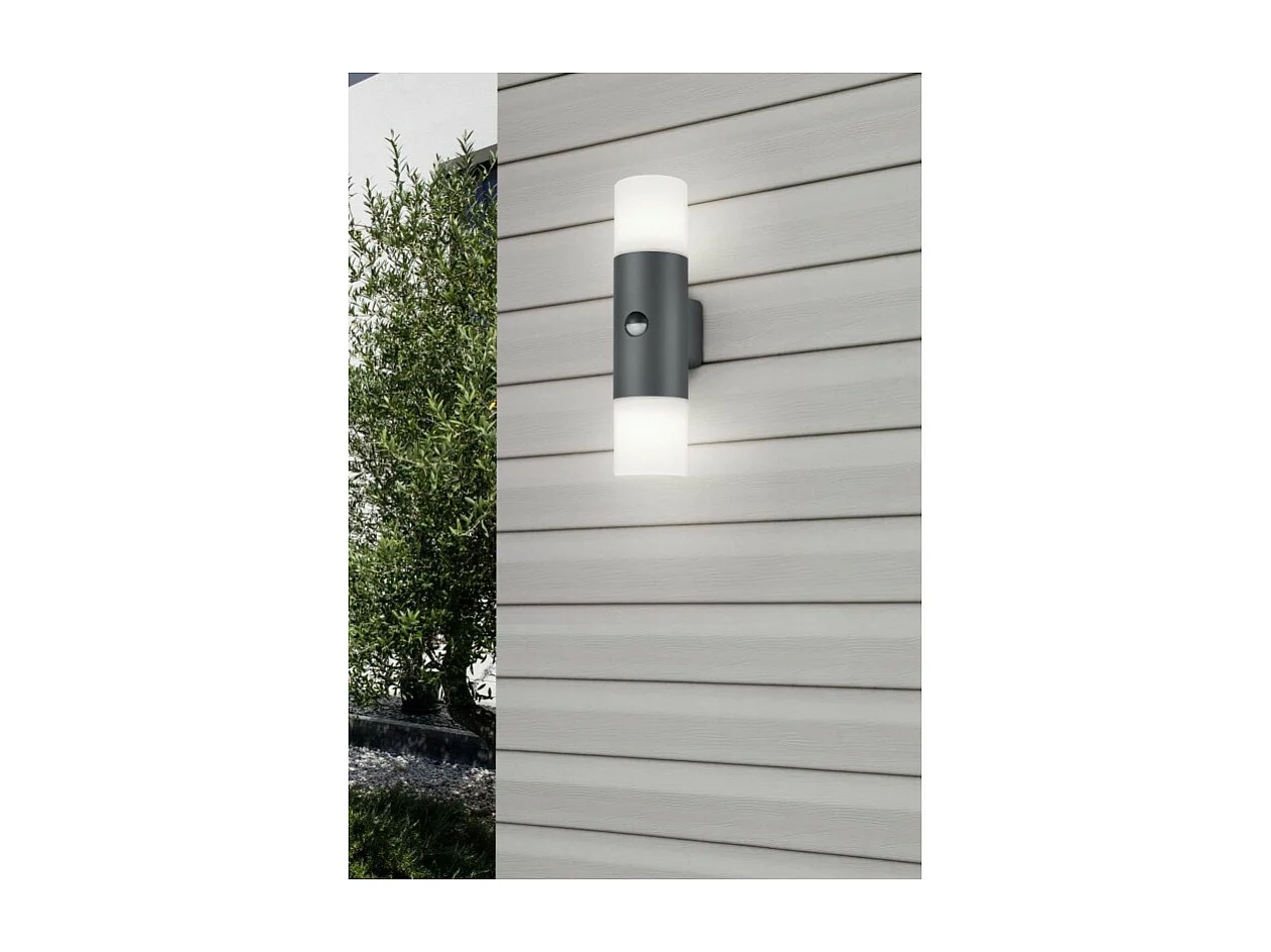 Applique double outdoor avec détecteur de présence Hoosic