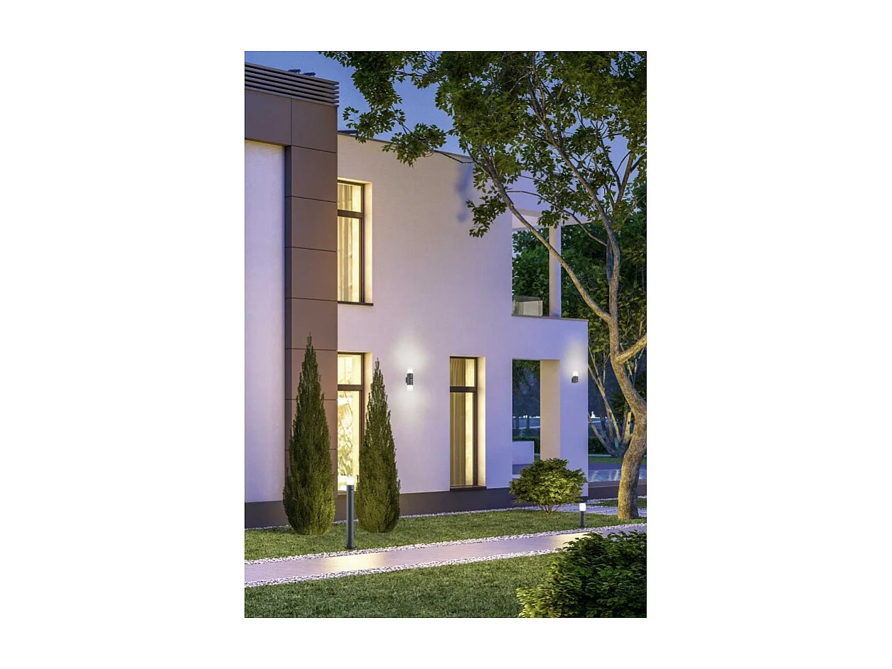 Applique double outdoor avec détecteur de présence Hoosic