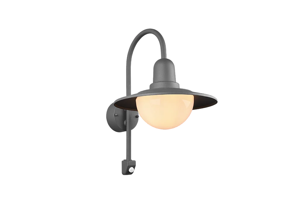 Applique da esterno, alluminio, antracite, 30x45,5x38 cm, Norman