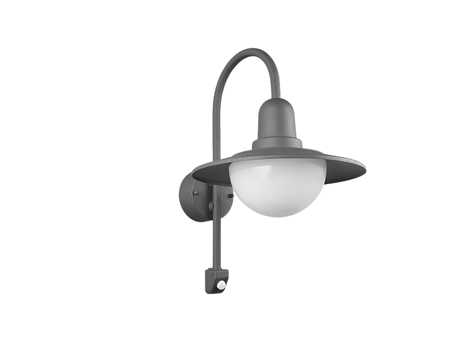 Applique da esterno, alluminio, antracite, 30x45,5x38 cm, Norman