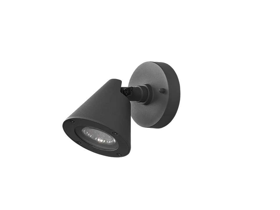 Applique da esterno, alluminio, antracite, 10x14x16 cm, Kaveri