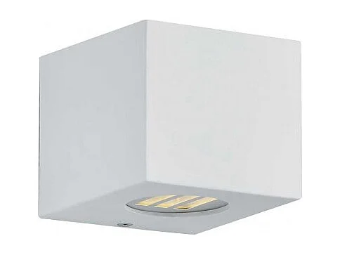 Applique da esterno LED 2 luci, plastica, bianco opaco, 10x9x10,5 cm, Cordoba