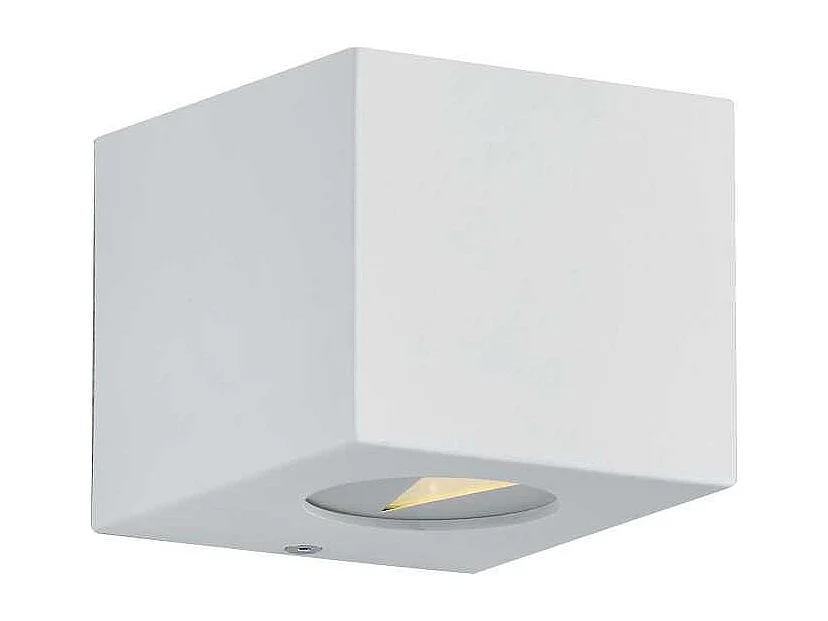 Applique da esterno LED 2 luci, plastica, bianco opaco, 10x9x10,5 cm, Cordoba