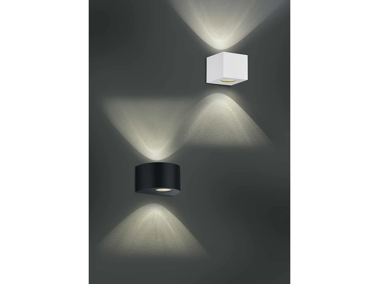 Applique da esterno LED 2 luci, plastica, bianco opaco, 10x9x10,5 cm, Cordoba