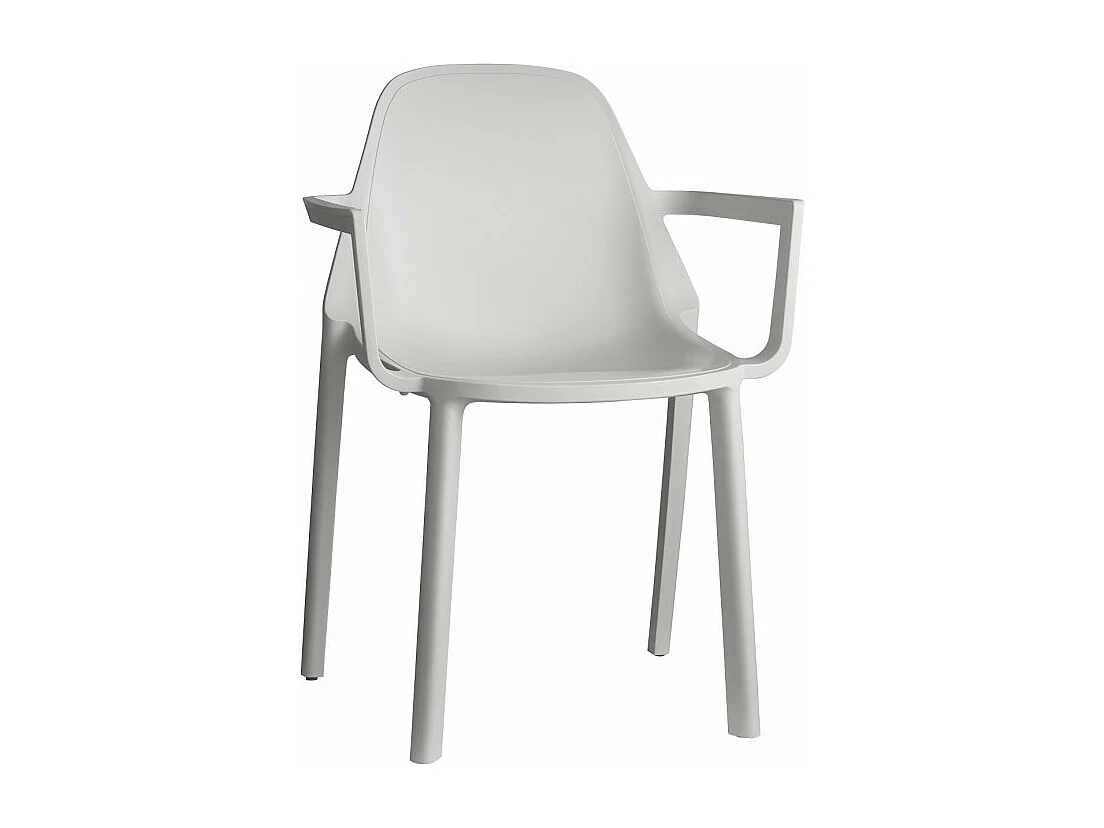 Fauteuil déco Piu, Plastique, Blanc