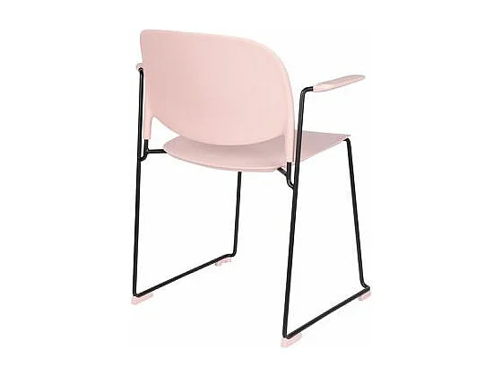 Lot de 4 chaises à accoudoirs stacks - Boite à design