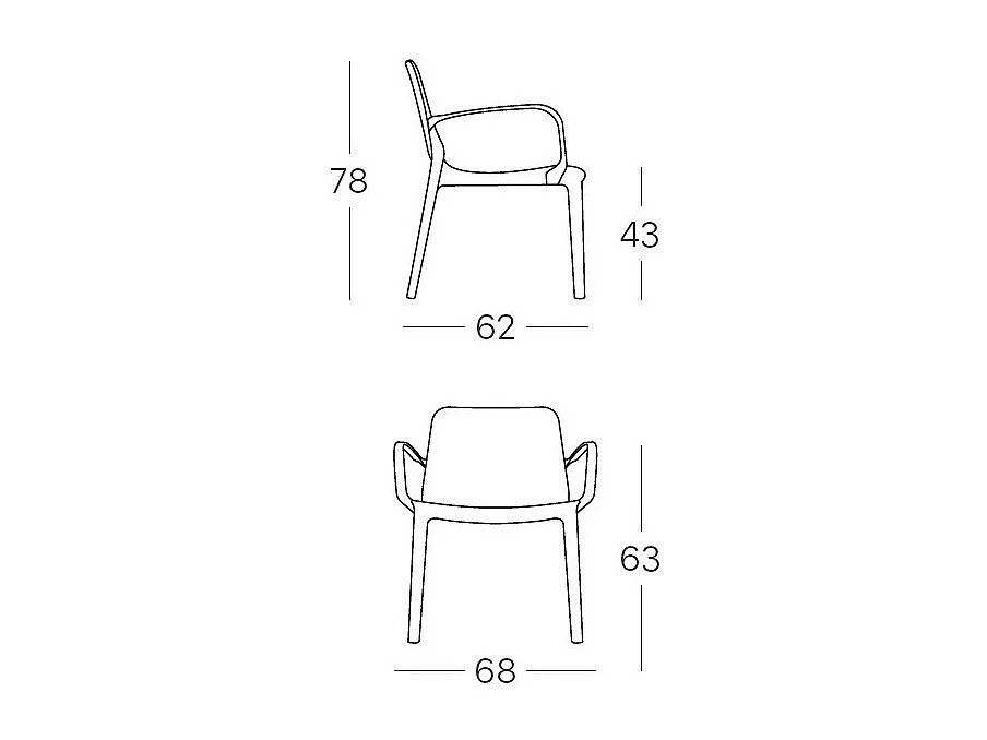 Fauteuil détente Ginevra pour intérieur ou extérieur - Scab