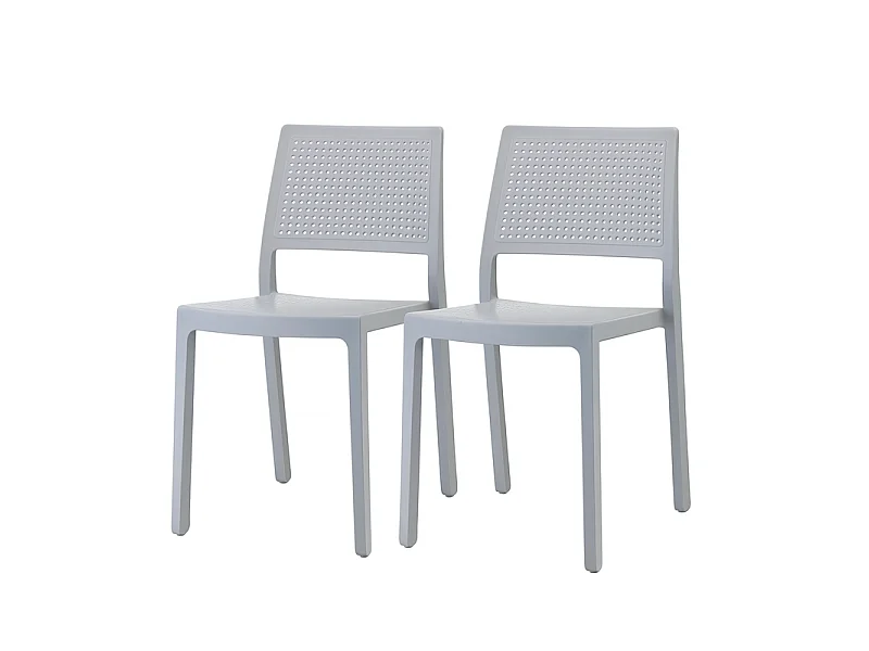 Lot de 2 chaises design EMI pour intérieur ou extérieur - Scab