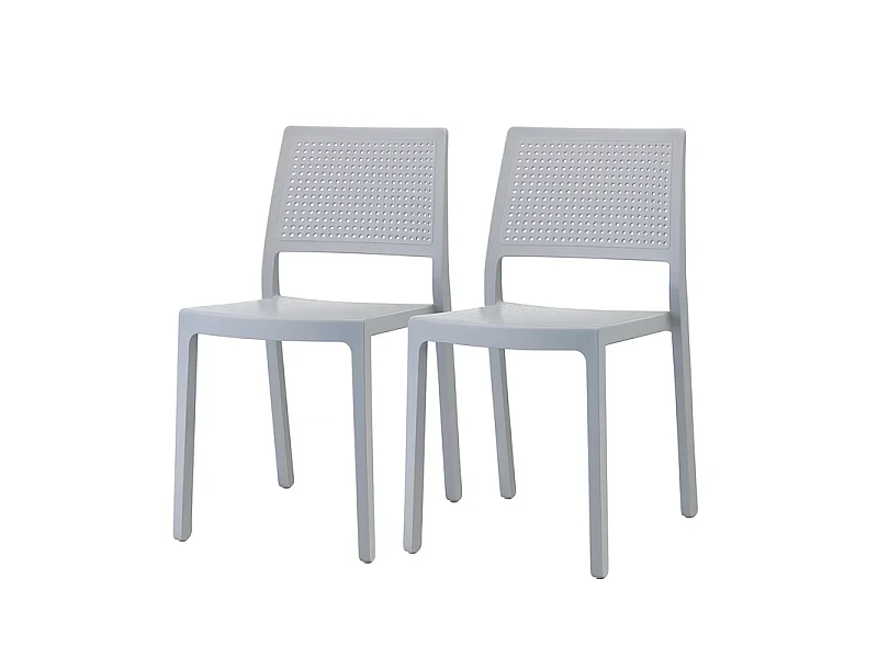Lot de 2 chaises design EMI pour intérieur ou extérieur - Scab
