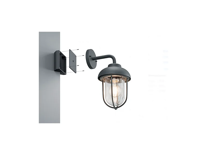Fixation pour coin éclairage outdoor
