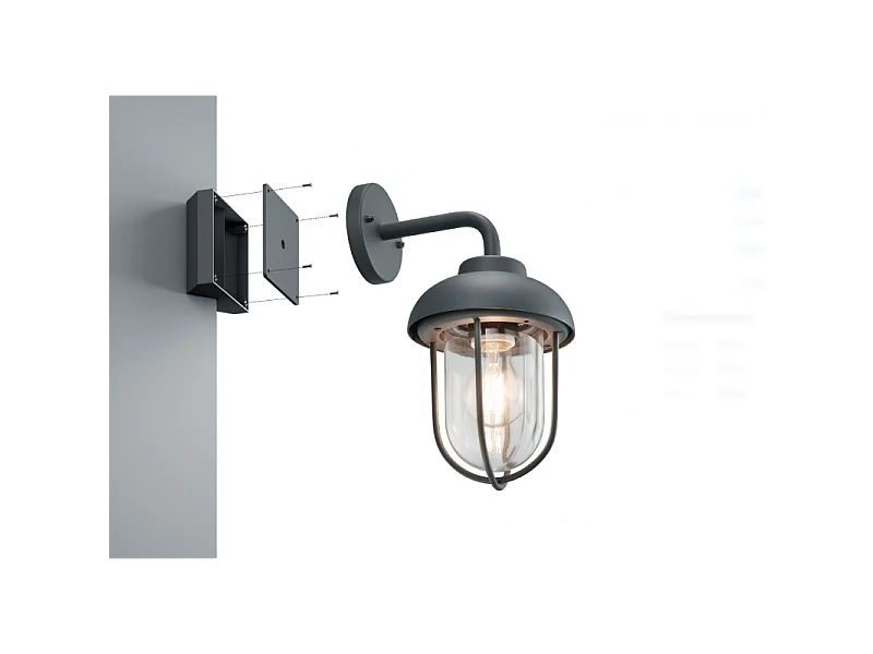 Fixation pour coin éclairage outdoor